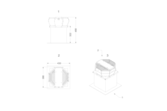 Novy moteur toit plat 48,8 cm haute 