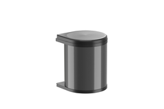 Poubelle hailo Mono antracithe/noir 15l 