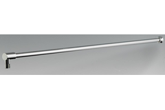 Vaste stabilisatiestang wand/glas, voor 6/10 mm glas, L1320, geborsteld nikkel
