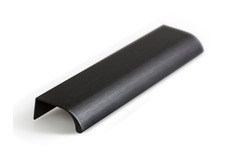 Greep ONA BA128 L200 aluminium geborsteld zwart
