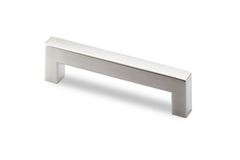 Greep Aosta, boorafstand 584, L 600 mm, B 16 mm, H 35 mm, roestvrij staal geborsteld