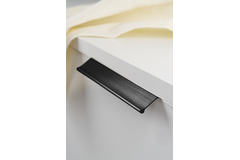 Poignée WING BA128 L200 aluminium brossé noir