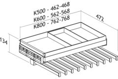 The Foundation Line porte-pantalons p.472mm k500mm anthracite 