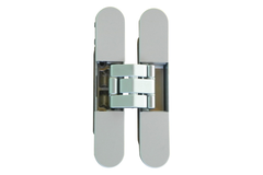 Kubi7 Twist K2000 charnière zamac chrome mat  auto-fermeture 60 kg - réversible