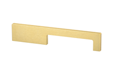 Greep drimo 160mm alu brushed gold asymm