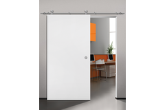Flatec V set coulissant inox 100kg l.2100mm pour largeur de porte 910-1000mm
