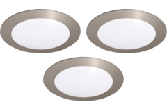Hera set 3 x fr-68 Led 4w 24V 3000K look inox +transfo Led 15 