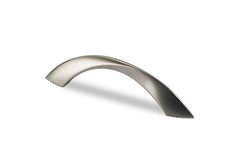 Greep Coria, boorafstand 128, L 151 mm, B 16 mm, H 34 mm, roestvrij staal finish geborsteld