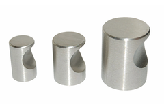 Bouton cylindre d.25mm inox 