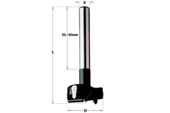 Potscharnierfrees met voorsnijders l=90 s=10mm