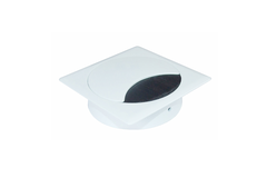 Passe cable Exit Q zamak blanc 90x90mm 