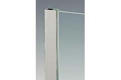 Overgangsprofiel, voor 8/10 mm glas, L2300, glanzend aluminium