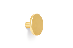Top como ø41x25mm zamak geborsteld goud
