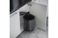Poubelle hailo Mono antracithe/noir 15l 