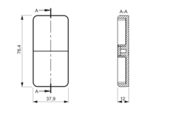 Mec Driver blindcover blanc support télécommandes 