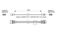 Mec Driver Module câble de liaison 100mm 