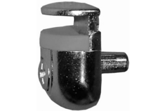 Taquet pr verre 5mm regl.5-8mm nickele  