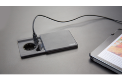 Evoline square 80 b/f + chargeur usb noir 