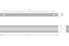 Poignée profilé ea960 984x23mm noisier 