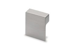 Poignée Venusia, entraxe de perçages 32, L 60 mm, B 60 mm, H 21 mm, aspect inox brossé
