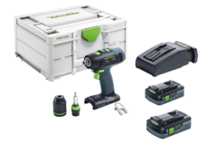 Festool accuschroefboor t 18+3 hpc4,0 i-plus