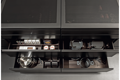 Filo frontlade met glazen potten V6 60 zwart