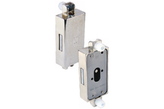 Draaistangslot 709-25mm links brons +drevel