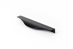 Greep NOMA BA128 L200 aluminium geborsteld zwart