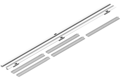 Xinnix X2 set staander zwart rechts 2315mm-90kg openduwen/scharnier A24.0(4)