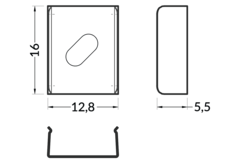 Plaque de montage Z Flexible blanc 