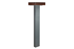 Pied de table xlr inox look 100x50mm h71 reglable 