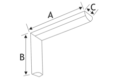 Plankdrager nr 600 25cm wit