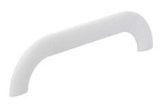 Poignée courbé ea 160mm L 180mm zamac blanc mat 
