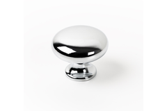 Knop DUKE Ø31.4 zamak gepolijst chroom