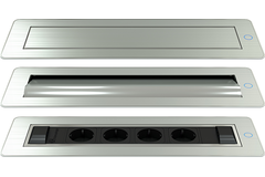 Versaturn n-d-l inox bros. 3 prises +2 charg. usb   avec câble 2000mm