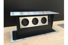 S-box inox  nl-d-l (2 prises + 2 usb a/c 25w)  