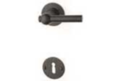 Quincalux rosace clef bb (1st) 124l-00 fer noir  