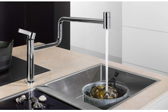 Pivot mélangeur monotrou chrome  