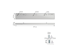 Amari afstandhouder 9,5mm voor quadro grijs