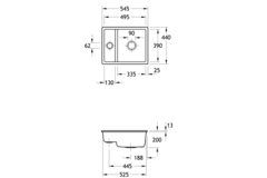 V&B 6758.01.tr subway 60 xu houtceramicplus ceramicplus