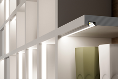 Profilé Led diagonal10 C 2000 anodisé 