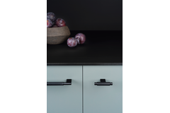 T-knop ARPA L70 aluminium geborsteld zwart