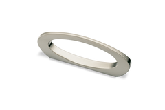 Poignée Neapolis, entraxe de perçages 96, L 148 mm, B 15 mm, H 41 mm, aspect inox brossé