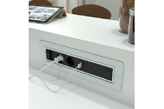 Versaturn nl-d-l verre noir 3 pris. +2 charg. usb   avec câble 2000mm