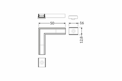 Led hoekprofiel 90° sliM8 geanodiseerd