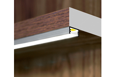 Led profiel Slim8 ac2 Z 3000 zwart geanodiseerd