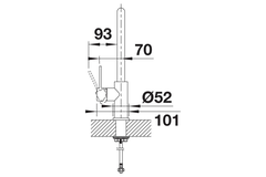 Candor mitigeur cuisine inox brosse  