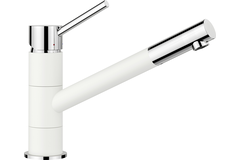 Blanco Kano chroom/Silgranit-wit