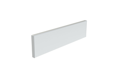 103 mm Alu-Front, largeur 60,0cm, Aluminium thermolaqué blanc RAL 9003