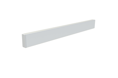 40 mm Alu-Front, 149cm, Aluminium thermolaqué blanc RAL 9003